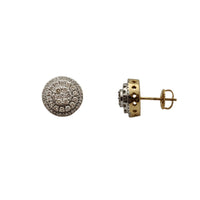 Diamond White Round Stud Earrings (14K)