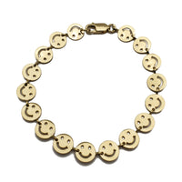 Smiley Face Emoji Bracelet (14K).