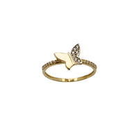 Zirconia Butterfly Ring (14K)