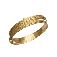 Semanario Diamond-Cut Bangle Bracelet (14K)