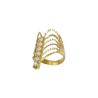 Zirconia 6-Rows Semanario Ring (14K)