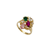 Multicolor Flower Lady Ring (14K)