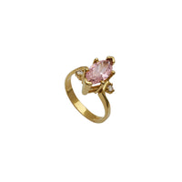 High-Setting Pink Marquise Lady Ring (14K)