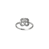 Zirconia Four-Clover Lady Ring (14K)