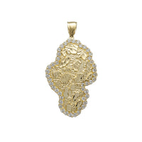 Zirconia Nugget Pendant (14K)