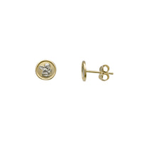 Thoughtful Baby Angel Stud Earrings (14K)