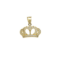 Zirconia Crown/Tiara Pendant (14K)