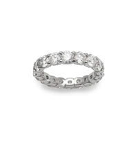 Zirconia Eternity Ring (Silver)