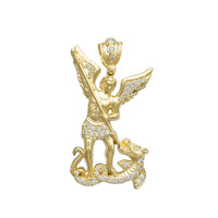 Zirconia Saint Michael Pendant (14K)