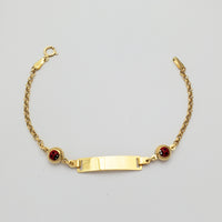 Ladybug Rolo Baby ID Bracelet (14K).