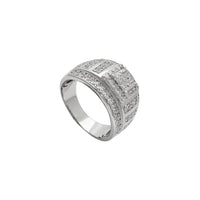 Zirconia Iced-Out Men's Ring (Silver)