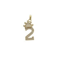 Icy Crowned Numbers Pendant (10K)