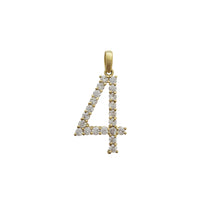 Zirconia Numbers Pendant (10K)