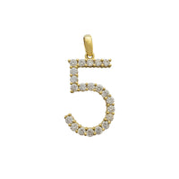 Zirconia Numbers Pendant (10K)