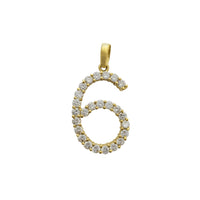 Zirconia Numbers Pendant (10K)