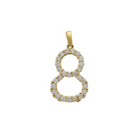 Zirconia Numbers Pendant (10K)