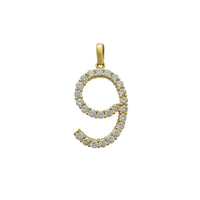 Zirconia Numbers Pendant (10K)