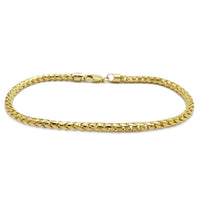 Solid Round Franco Ankle Bracelet (14K)