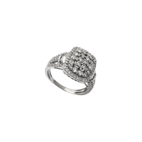 Diamond Cluster Engagement Ring (10K)