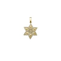 Zirconia Flower Pendant (14K)