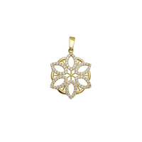 Zirconia Flower Pendant (14K)
