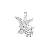 Textured Saint Michael Pendant (Silver)