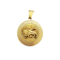 Lion Medallion Pendant (14K)