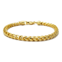 Solid Round Franco Bracelet (14K).