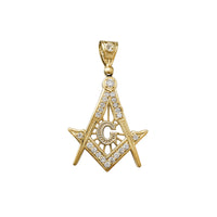 Zirconia Masonic Pendant (14K)