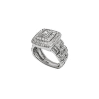 Diamond Iced-Out Baguettes & Round Presidential Ring (14K)