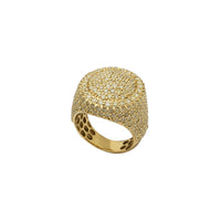Diamond Oval Signet Ring (14K)