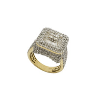 Diamond Baguette & Round Men's Ring (14K)