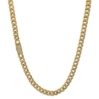 Diamond Solid Open Miami Cuban Chain (14K)