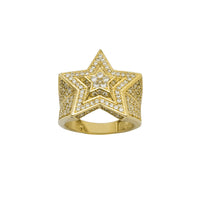 Zirconia Double Star Ring (14K)