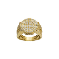 Zirconia Round Men's Ring (14K)