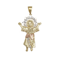 Tri-color Divine Child Pendant (14K)