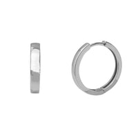 Plain Hoop Earrings (Silver)