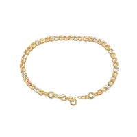 Zirconia Tricolor Wings Fancy Bracelet (14K)