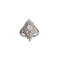 Zirconia Chandelier Lady Ring (Silver)