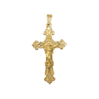 IRNI Fleur de Lis Crucifix Cross Pendant (14K)