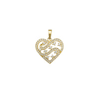 Zirconia Heart Pendant (14K)