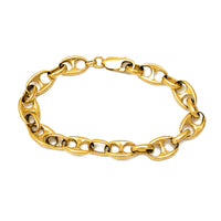 Solid Puffy Mariner Link Bracelet (14K).