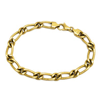 Hollow Figaro-Link Bracelet (14K).