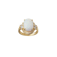 Zirconia Opal Oval Ring (14K)
