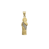 3-D Zirconia Tricolor Saint Jude Pendant