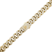 Zirconia Iced-Out Monaco Necklace (14K)