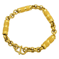 Barrel & Rolo Bracelet (24K)