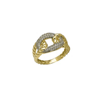 Rope Lassoed Ice Ring (14K)