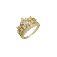 Icy-Tiara Milgrain Ring (14K)