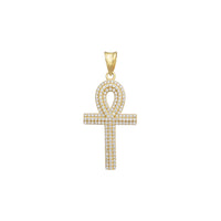 Pave Ankh Cross Pendant (14K)